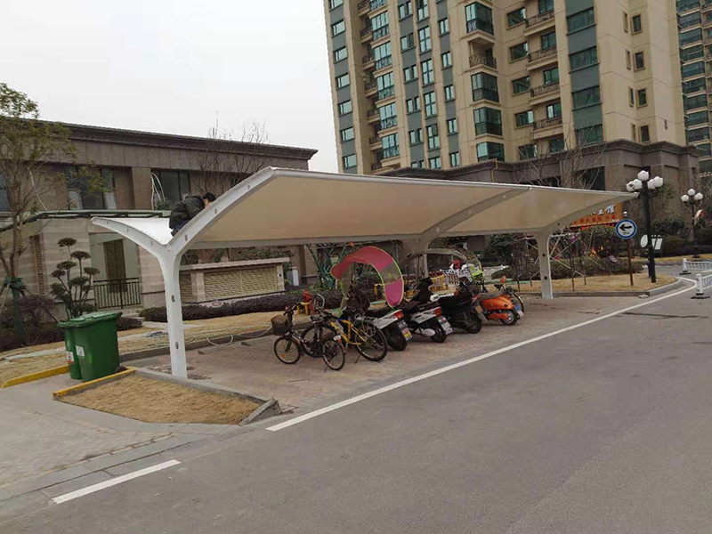 膜结构自行车车棚